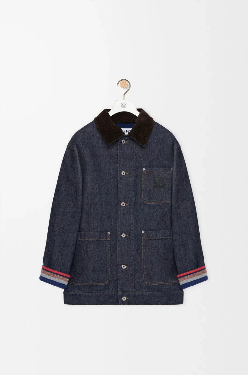 chaqueta en denim raw denimazul