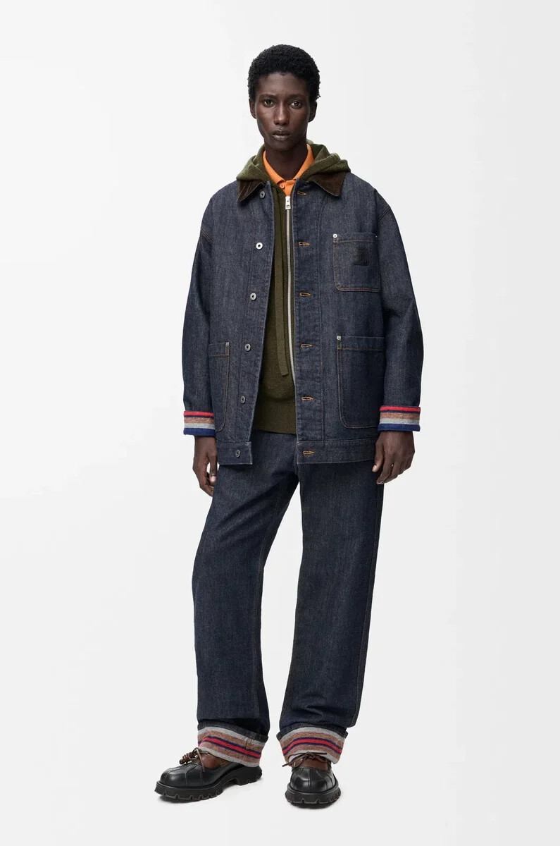 chaqueta en denim raw denimazul