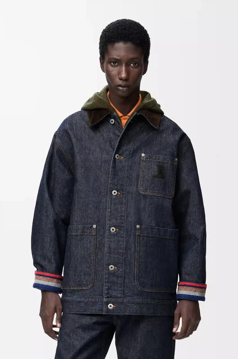 chaqueta en denim raw denimazul