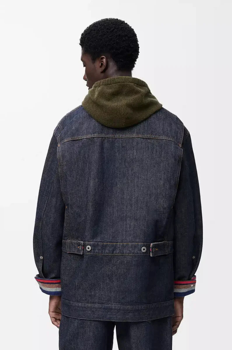 chaqueta en denim raw denimazul