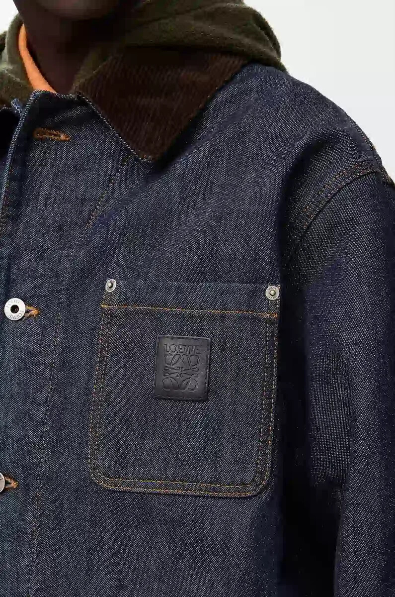 chaqueta en denim raw denimazul