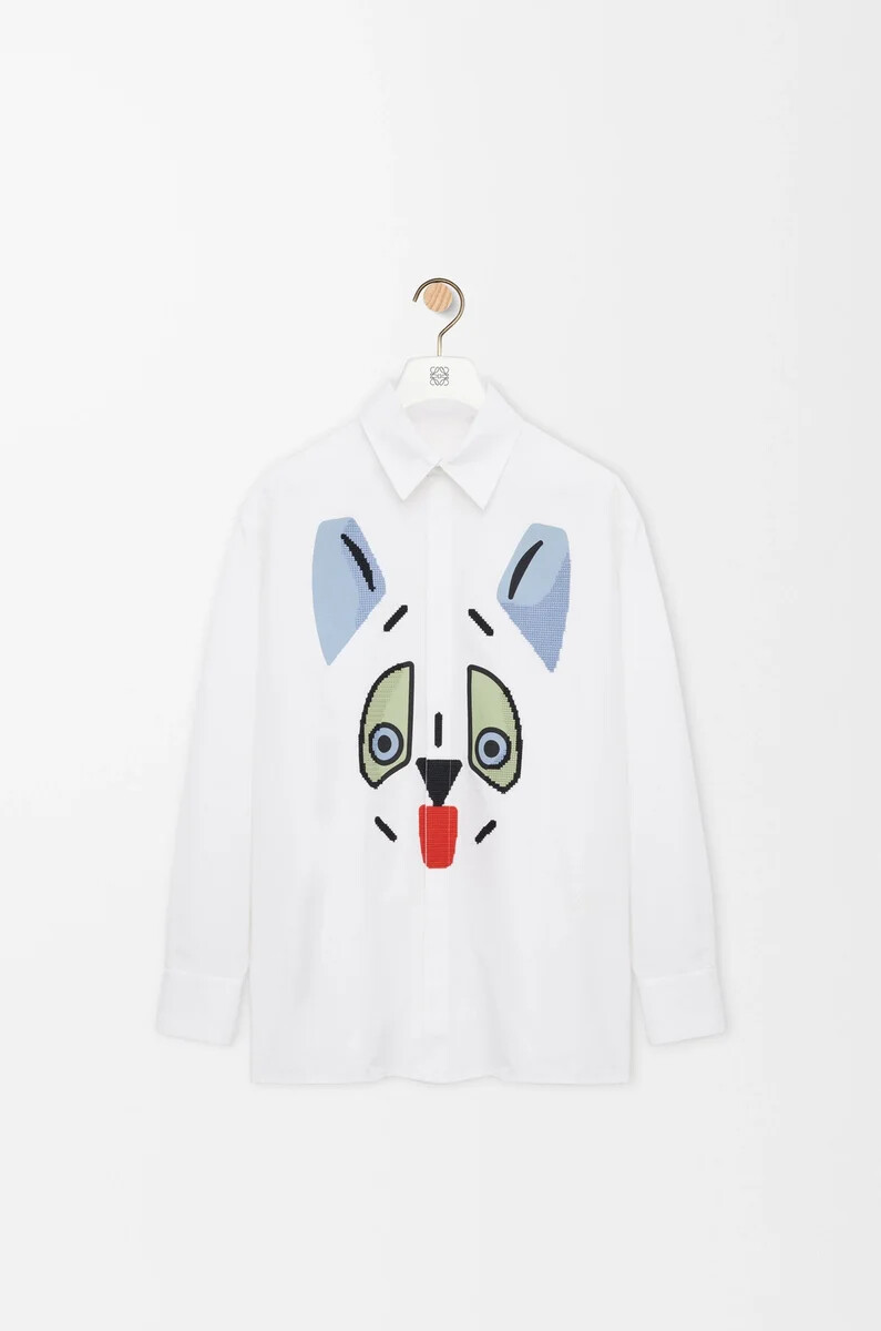 camisa en algodón blanca