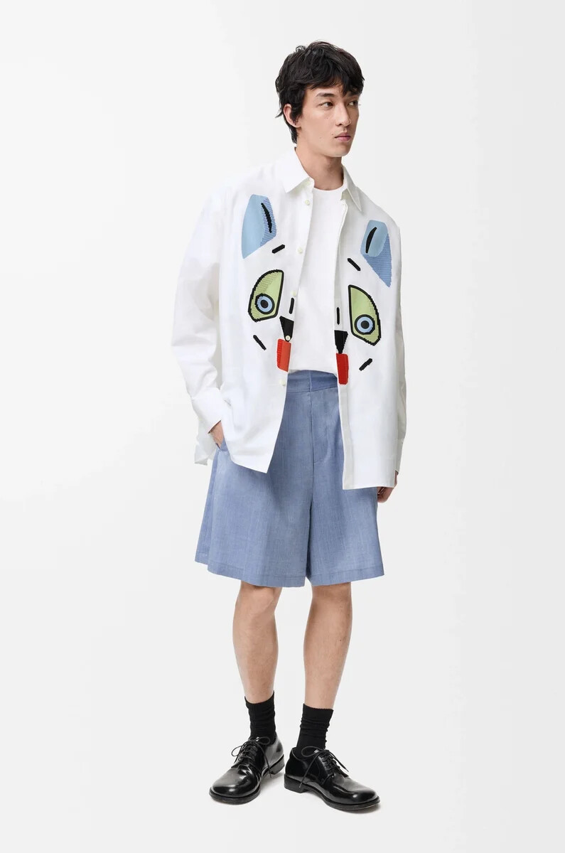 camisa en algodón blanca