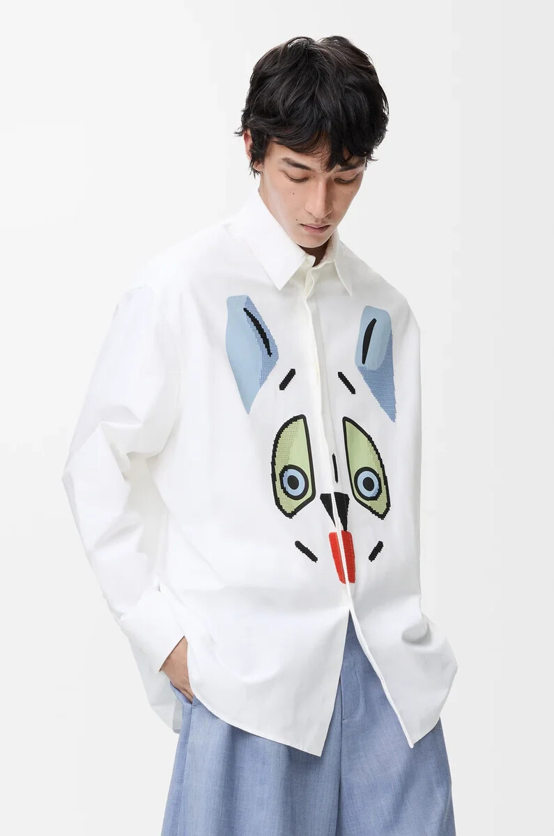 camisa en algodón blanca