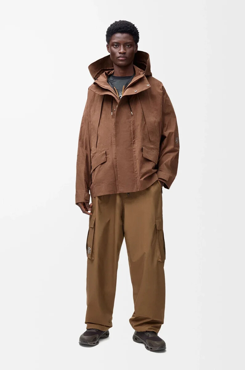 parka corta en algodón técnico toffee