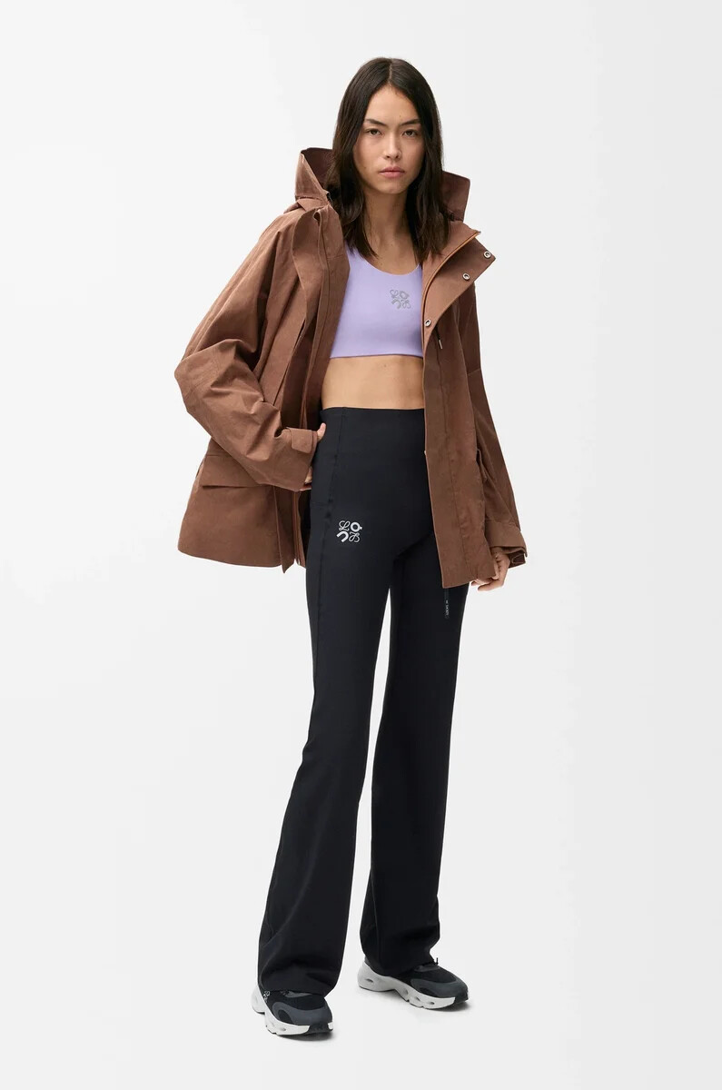 parka corta en algodón técnico toffee