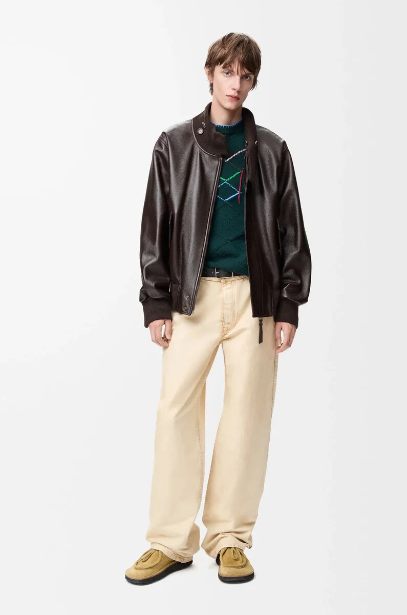 pantalones de algodón beige
