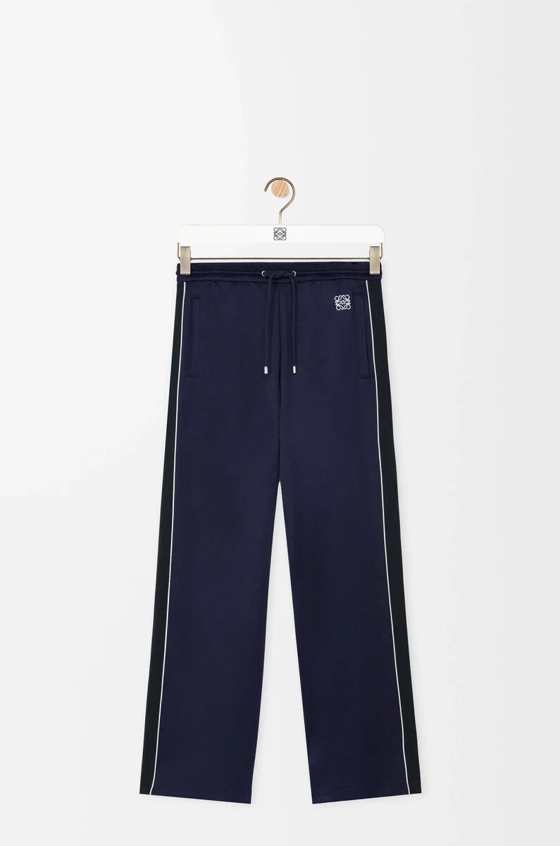 pantalón de chándal en jersey técnico azul marino oscuro