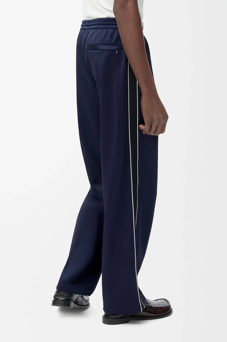 pantalón de chándal en jersey técnico azul marino oscuro