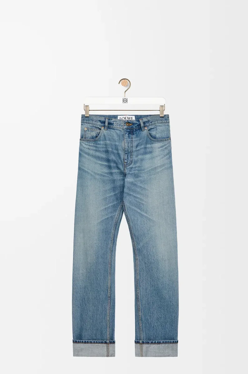 vaqueros rectos en denim vintage blue