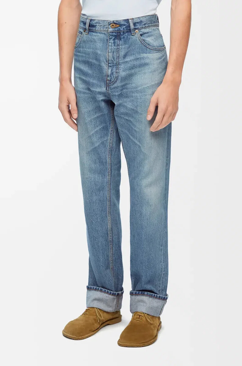vaqueros rectos en denim vintage blue