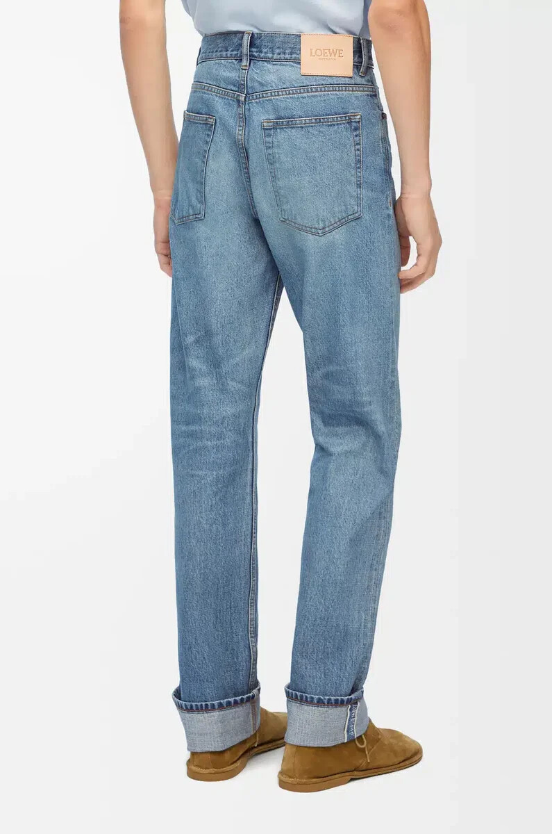 vaqueros rectos en denim vintage blue