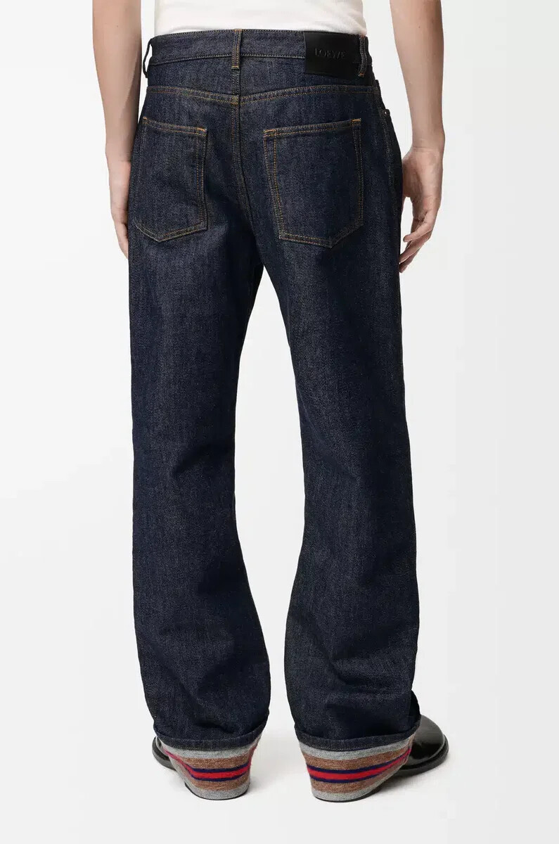 vaqueros con dobladillo en denim raw denimazul