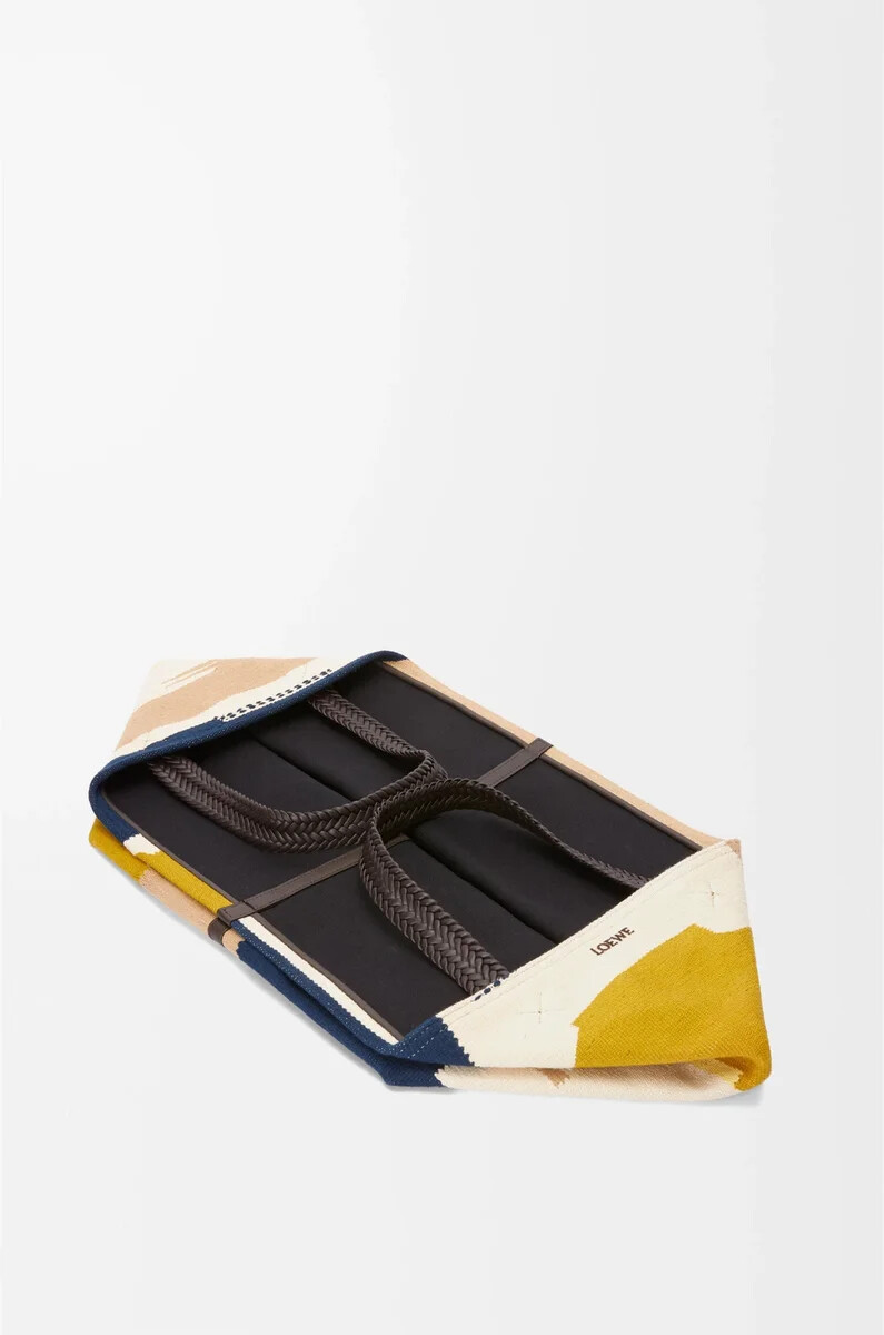 bolso tote plegable puzzle xxl de lona multicolor