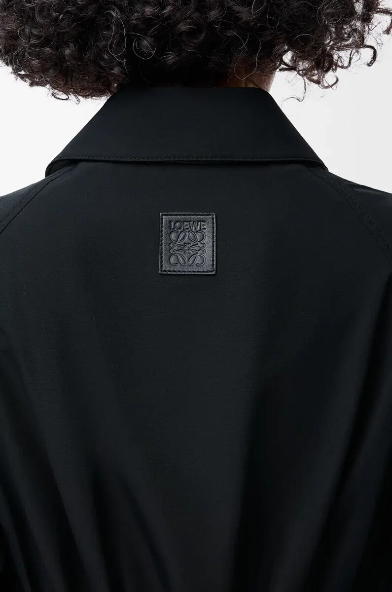 chaqueta en mezcla de algodón negra