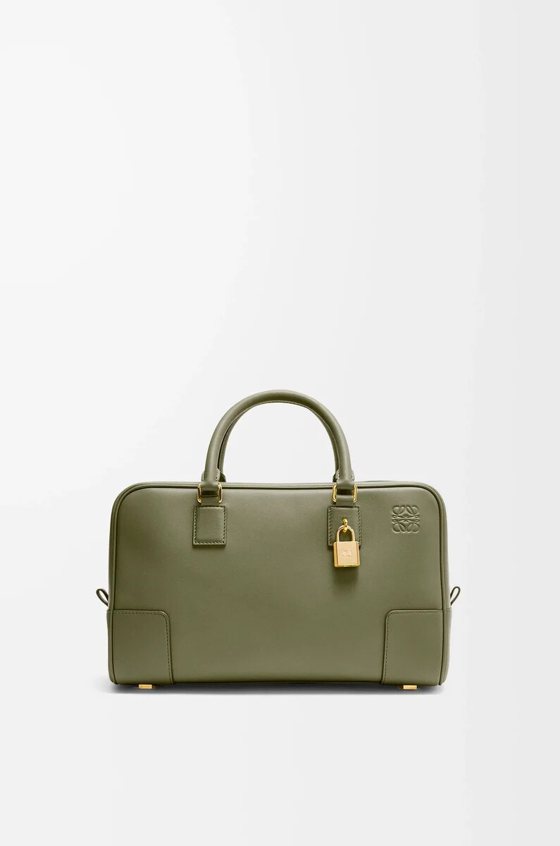 bolso amazona 28 en napa de becerro verde aguacate