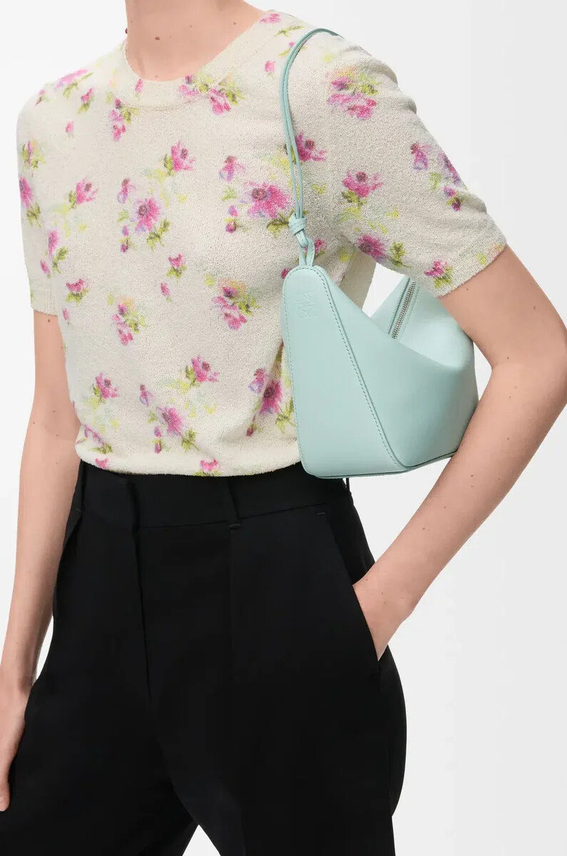 mini hamaca hobo en piel de becerro clásica frozen