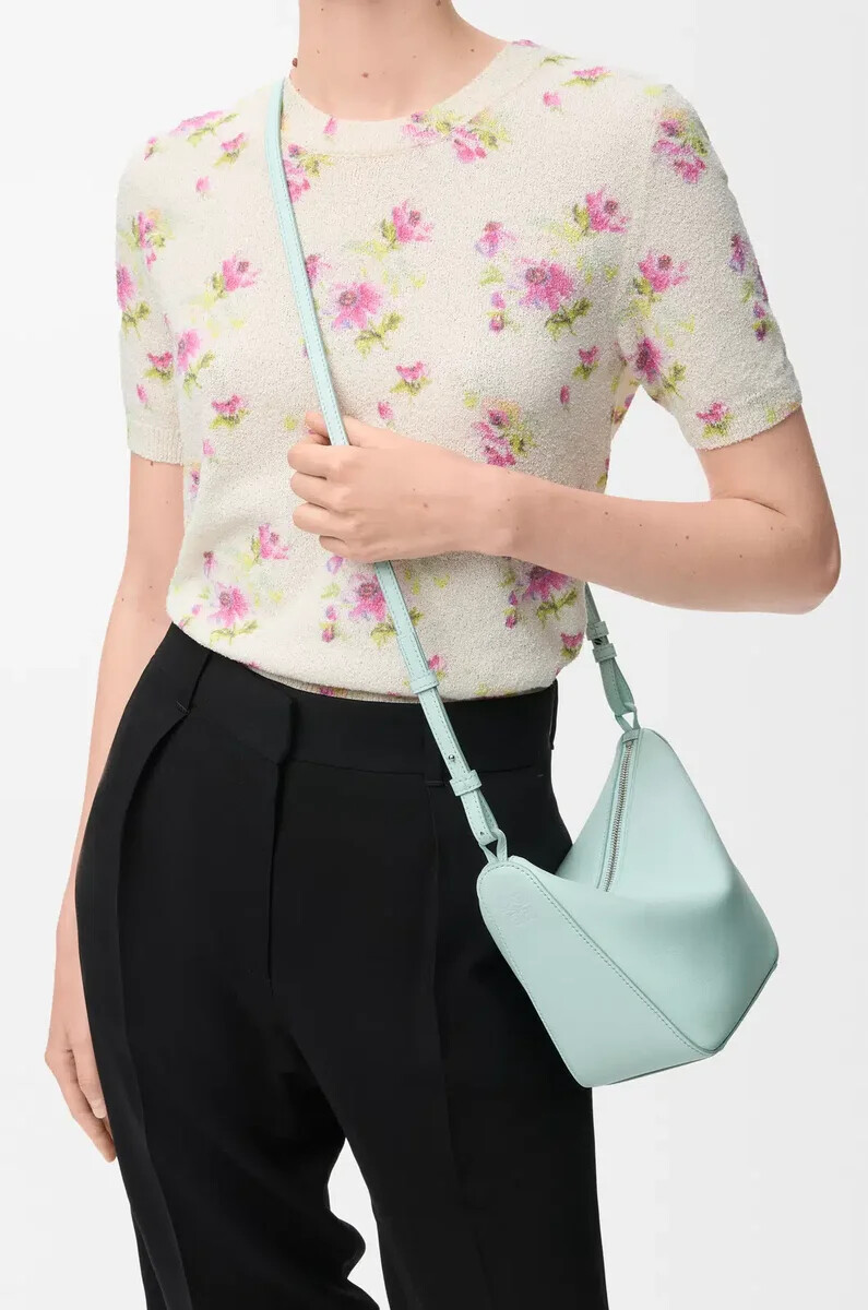 mini hamaca hobo en piel de becerro clásica frozen