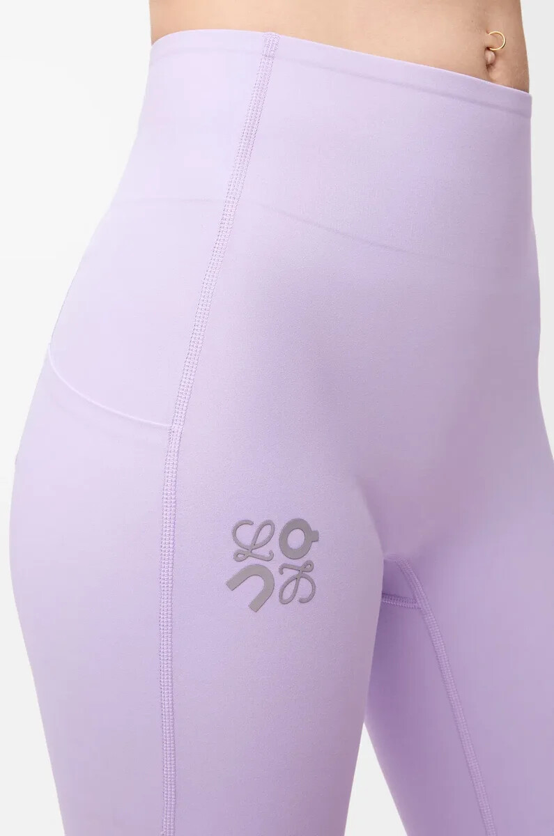 pantalón bootleg suave en jersey técnico lila