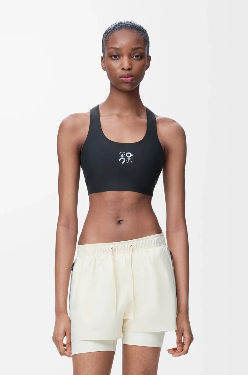 sujetador suave en jersey técnico negro