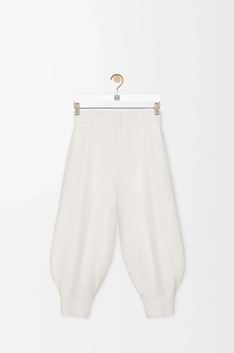 pantalones cortos en mezcla de viscosa elástica blanco