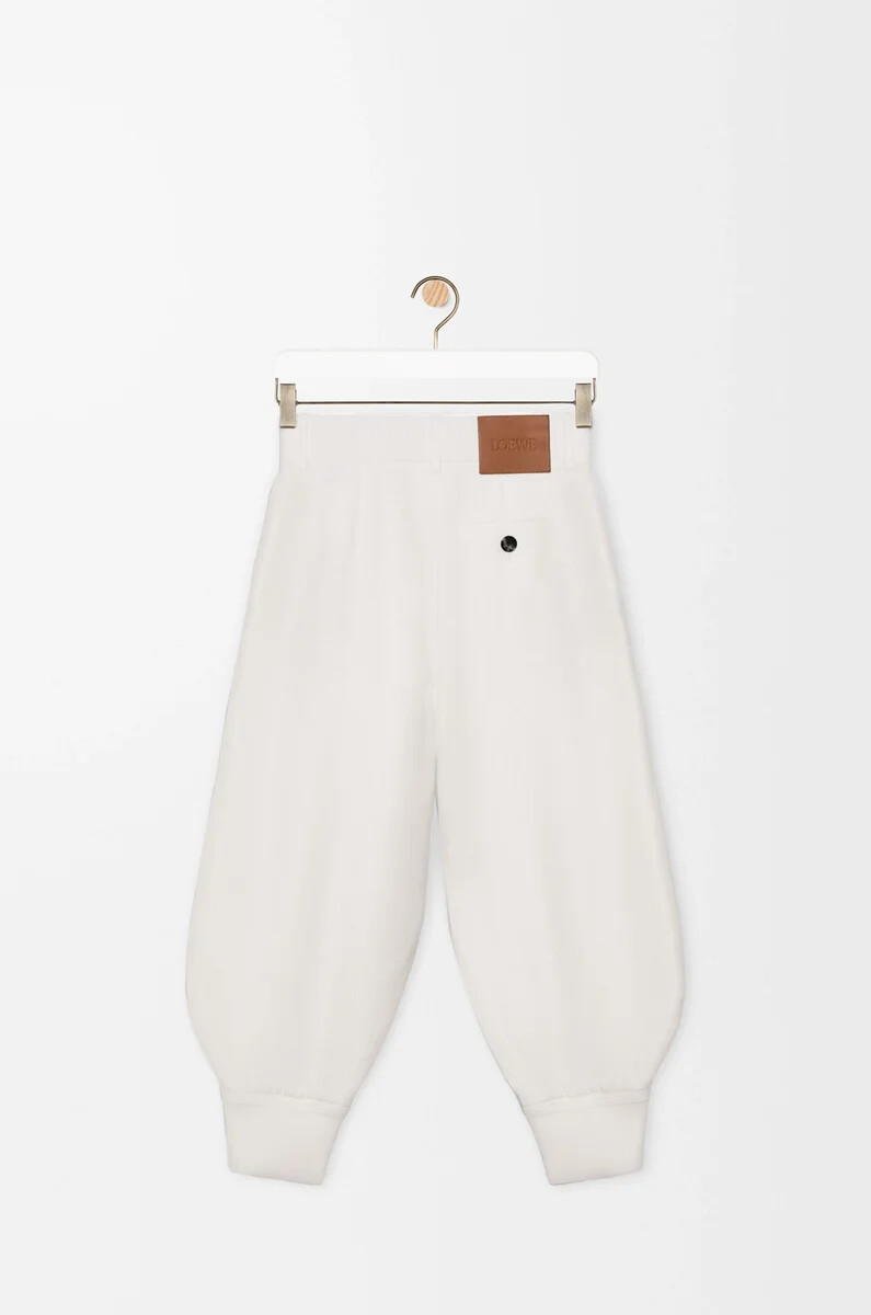 pantalones cortos en mezcla de viscosa elástica blanco