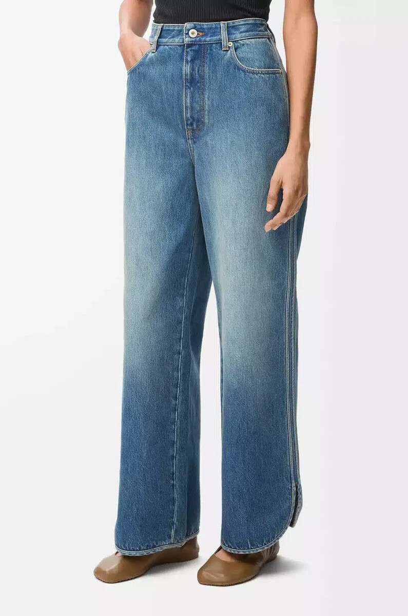 vaqueros en denim azul denim