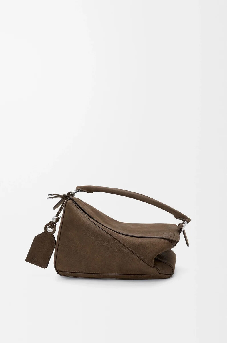 bolso pequeño featherlight puzzle en nobuk granulado tundra