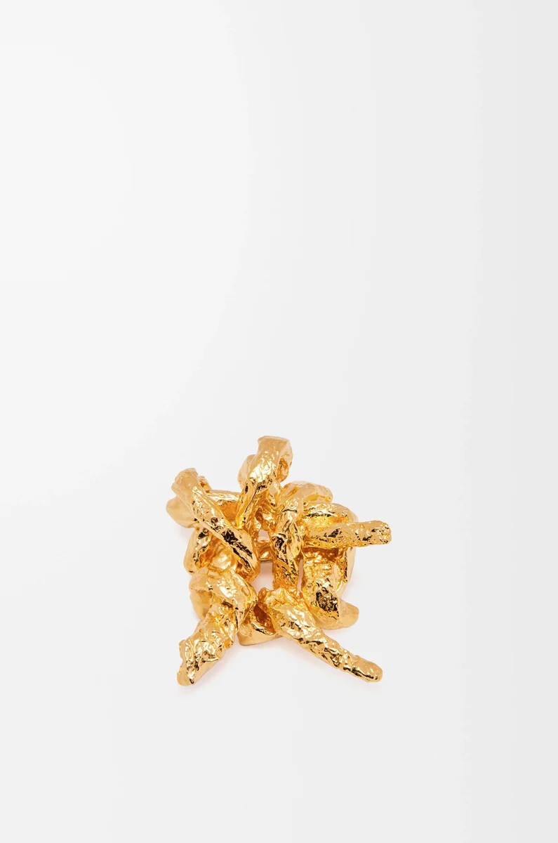 broche de tarantela en plata de ley oro