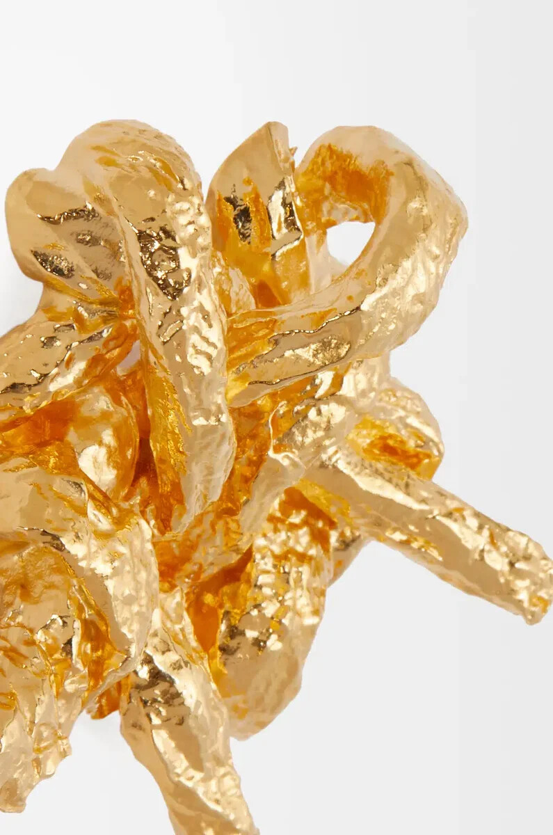 broche de tarantela en plata de ley oro