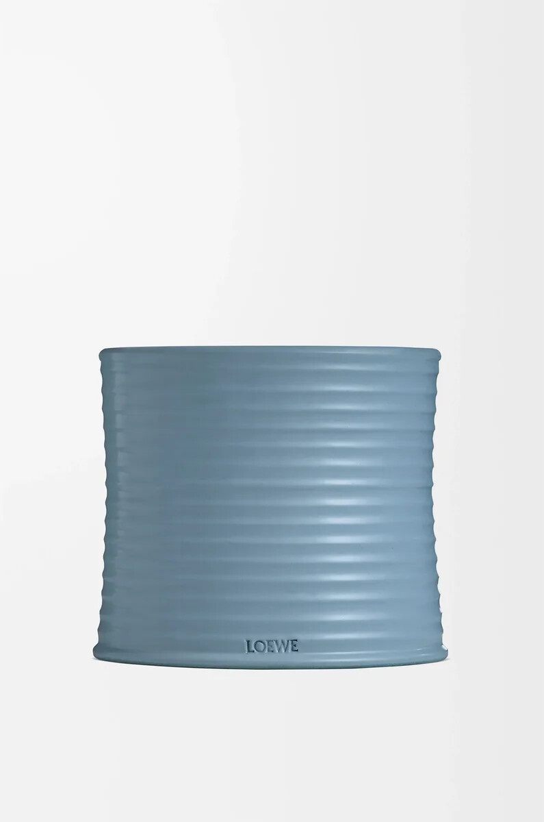 vela mediana de bolas de ciprés azul bebé