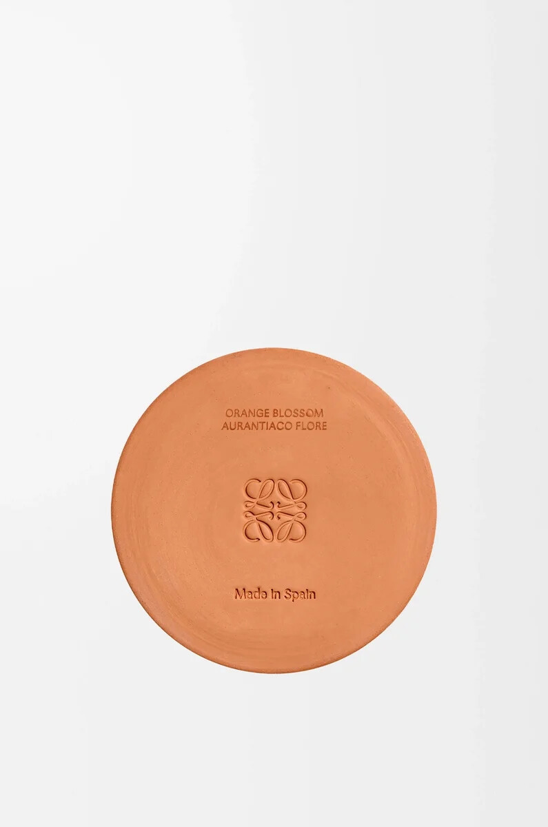 vela mediana de flor de naranja mandarina brillante