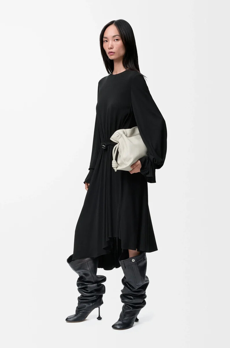 vestido en viscosa negro