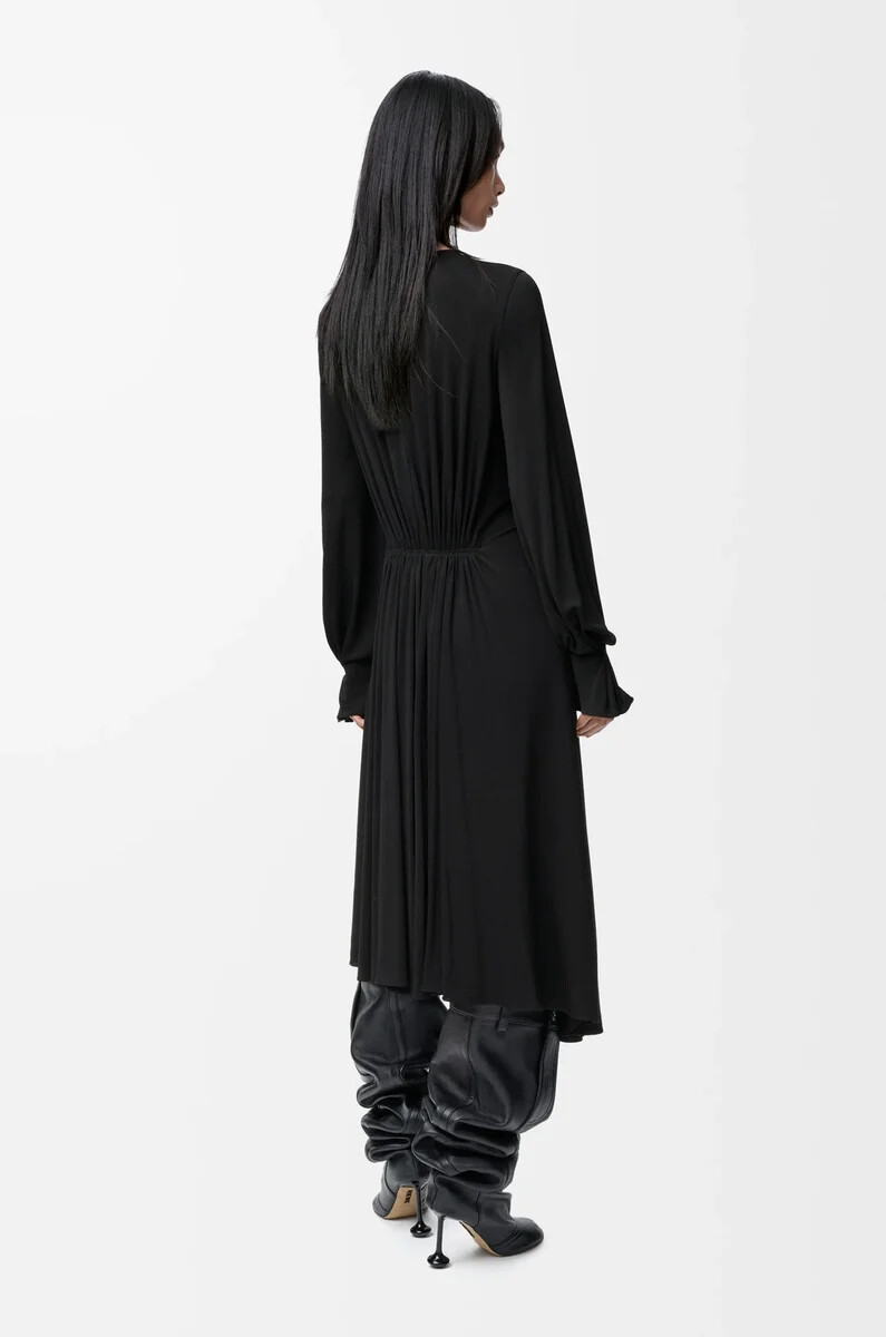 vestido en viscosa negro